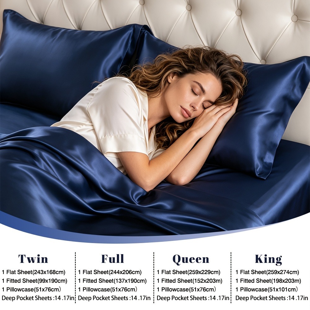 100% Bamboo Fiber Satin Bed Sh - Linen Duvet Cover recension och pris