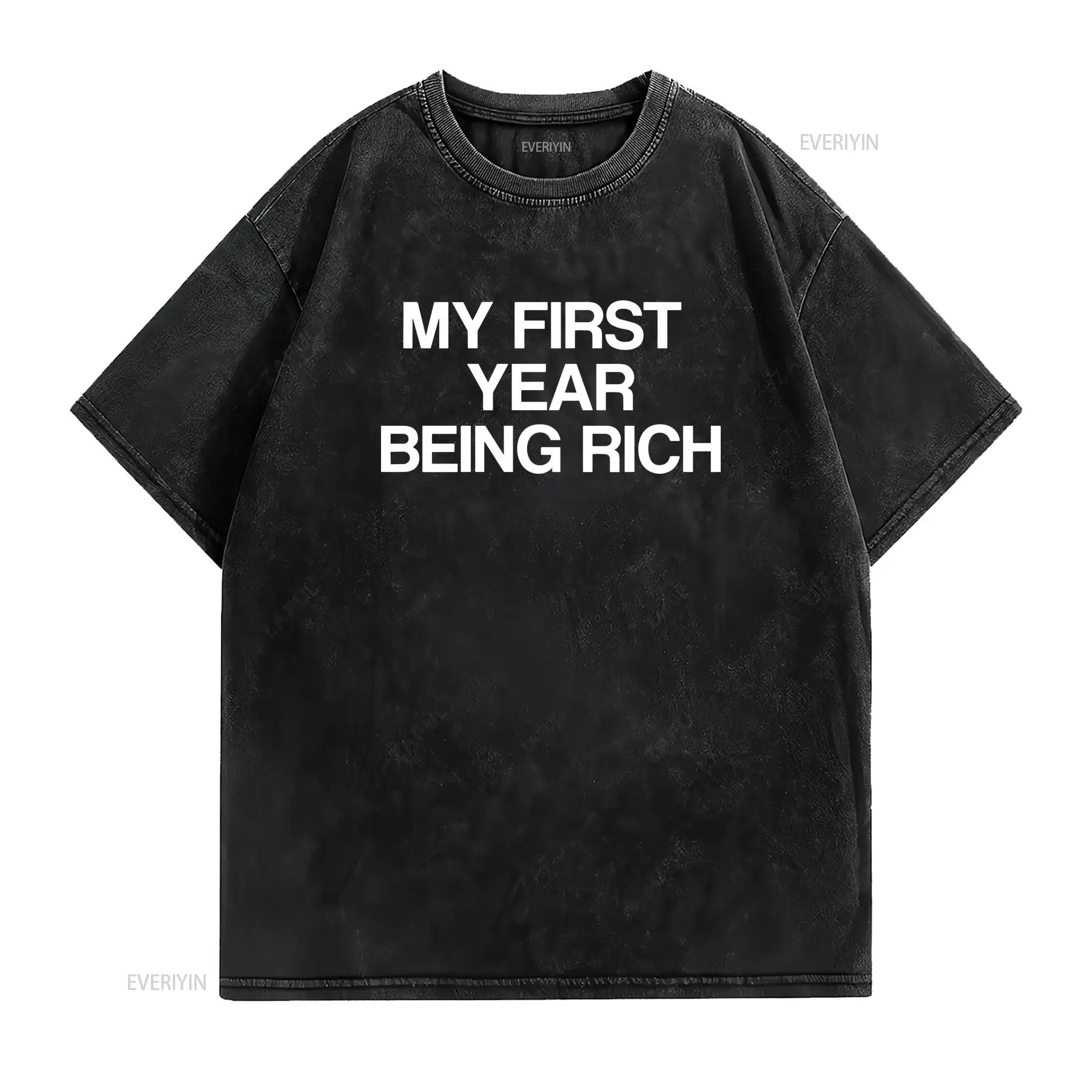 First Year Being Rich T Shirt  - Luxury Lifestyle Of Celebrities recension och pris