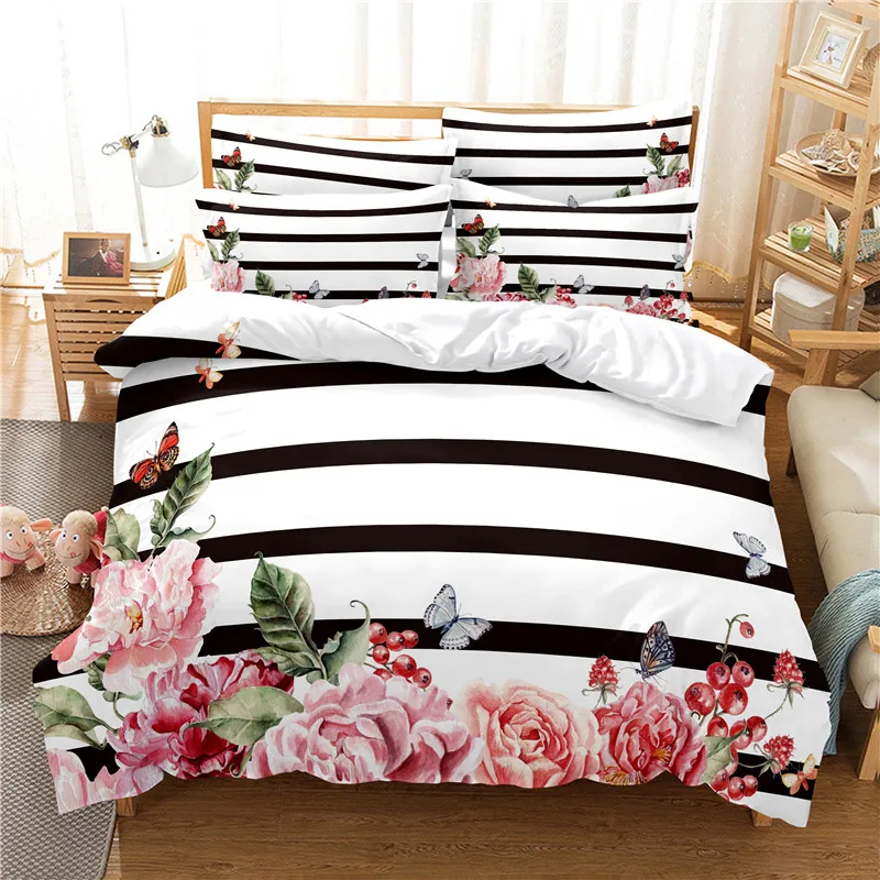 Flowers Bedding Set Duvet Cove - Linen Duvet Cover recension och pris