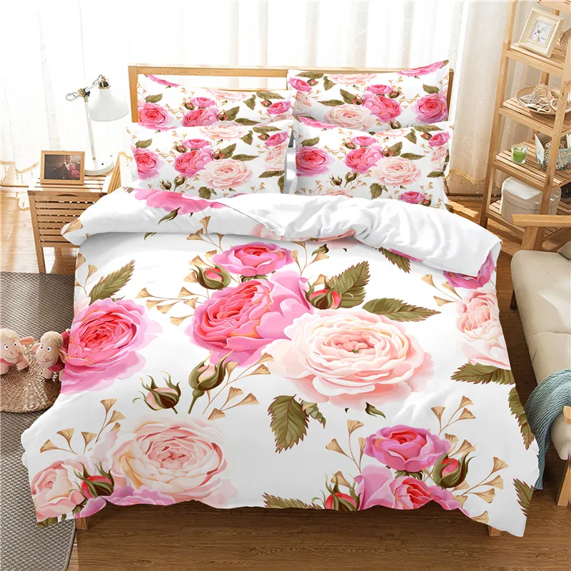 Flowers Bedding Set Duvet Cove - Linen Duvet Cover recension och pris