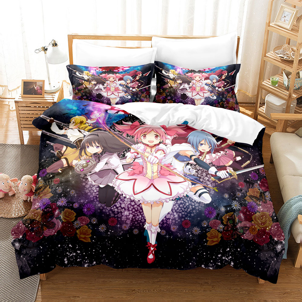 Kawaii Anime Puella Magi Madok - Linen Duvet Cover recension och pris