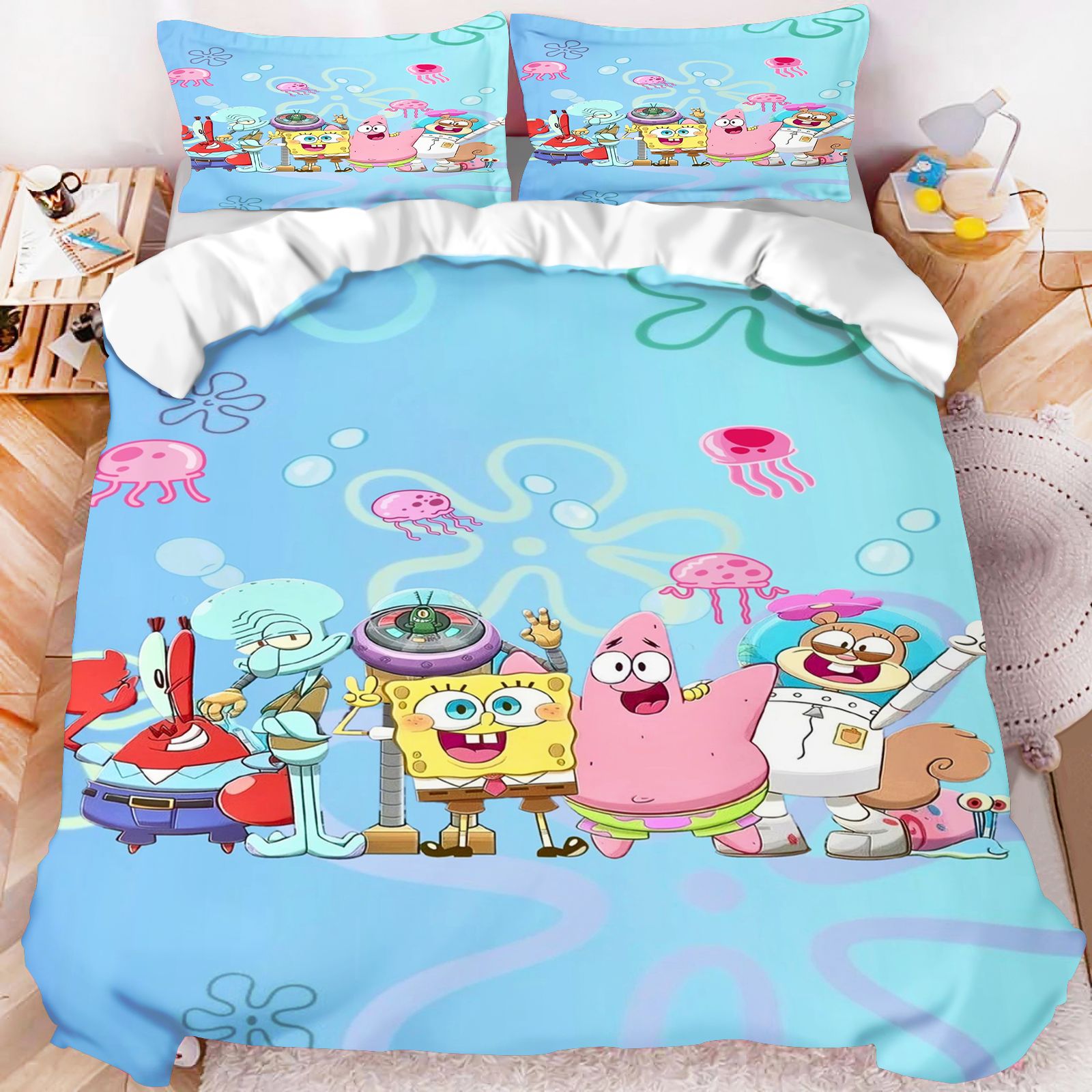 SpongeBob SquarePants All Char - Linen Duvet Cover recension och pris