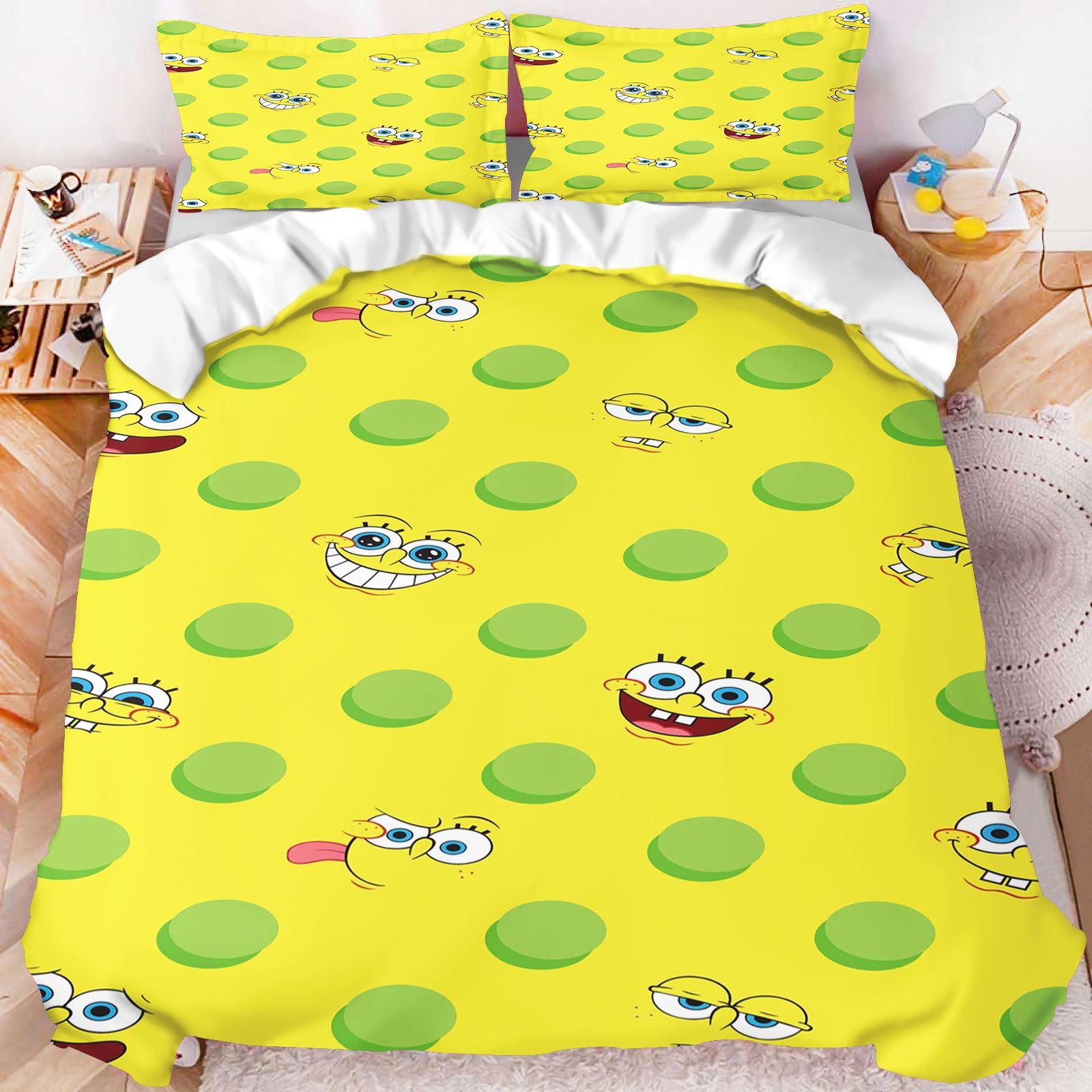 SpongeBob SquarePants All Char - Linen Duvet Cover recension och pris