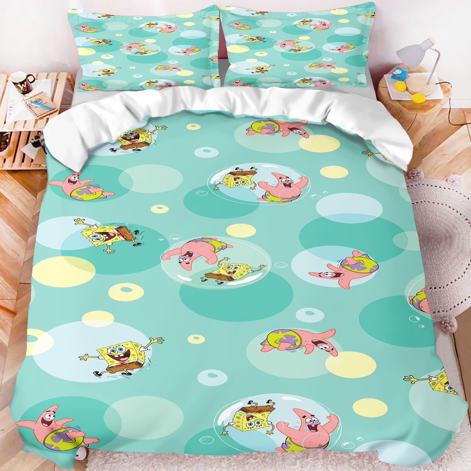 SpongeBob SquarePants All Char - Linen Duvet Cover recension och pris