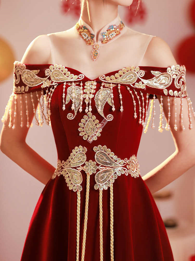 Chinese Style Toast Dress Brid - Luxury Lifestyle For Women recension och pris