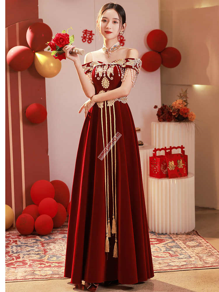 Chinese Style Toast Dress Brid - Luxury Lifestyle For Women recension och pris