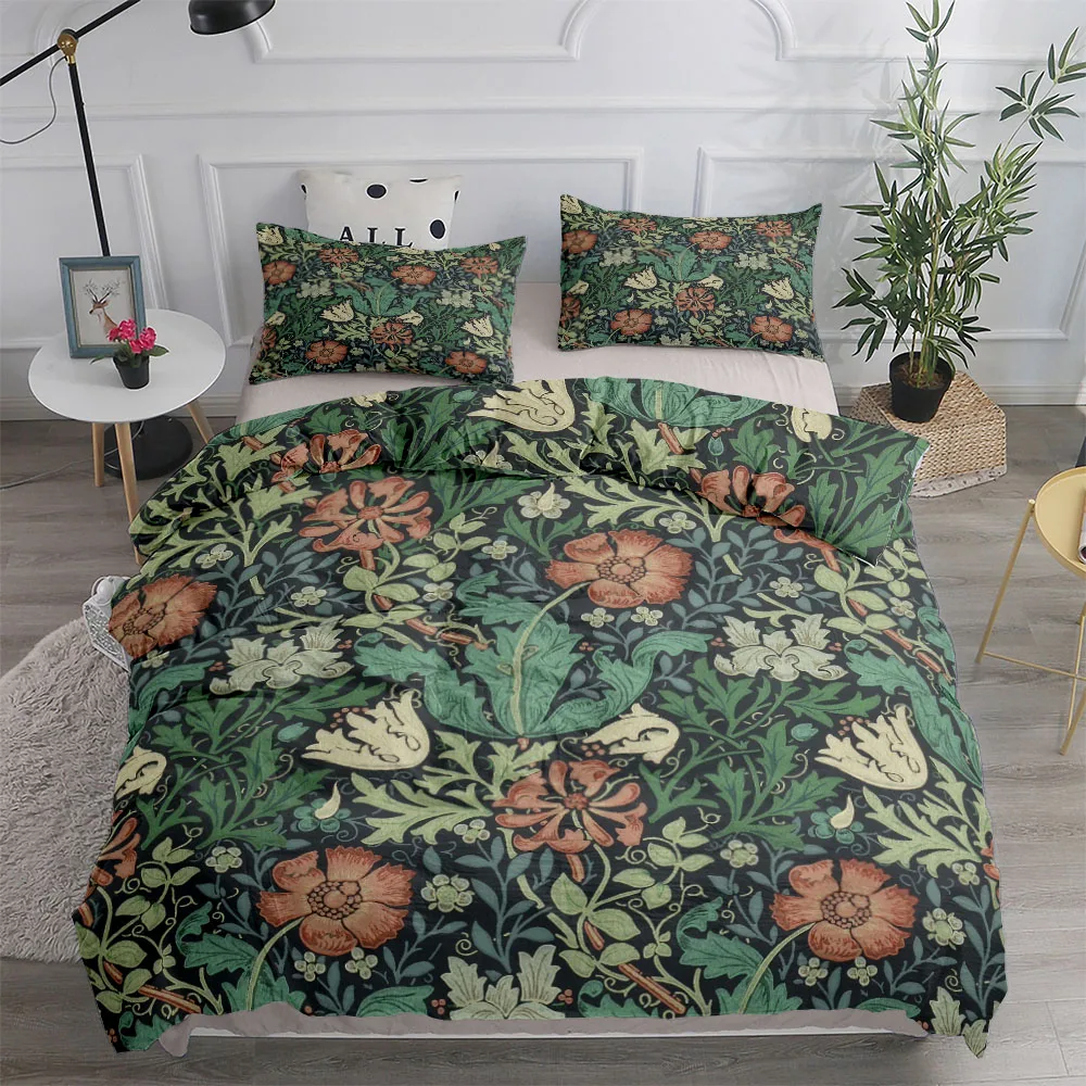 William Morris Neoclassical Fl - Linen Duvet Cover recension och pris