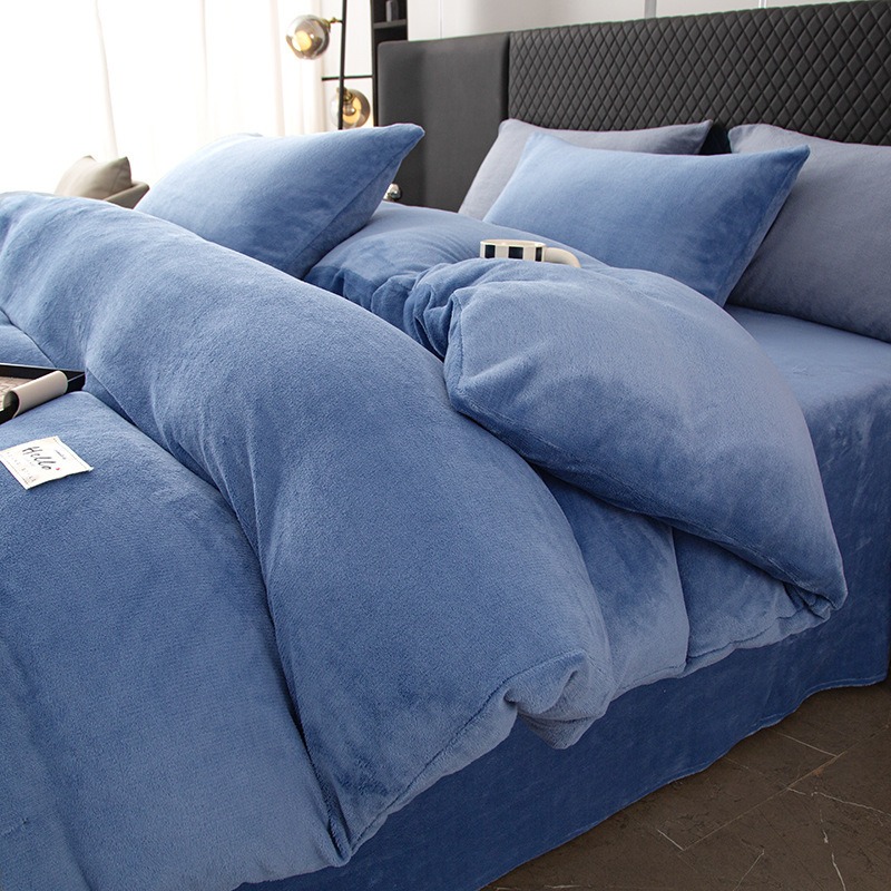 Thickened Milk Velvet Four-Pie - Linen Duvet Cover recension och pris