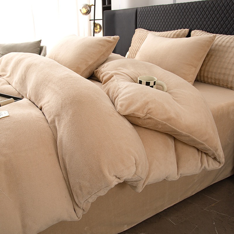 Thickened Milk Velvet Four-Pie - Linen Duvet Cover recension och pris