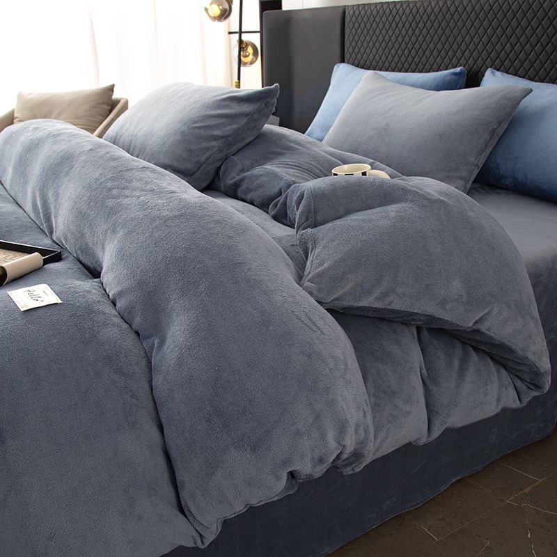 Thickened Milk Velvet Four-Pie - Linen Duvet Cover recension och pris