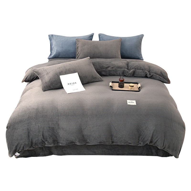 Thickened Milk Velvet Four-Pie - Linen Duvet Cover recension och pris