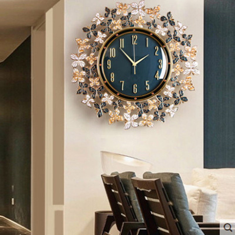 Enamel Butterfly Clock Wall Cl - Luxury Lifestyle Living recension och pris